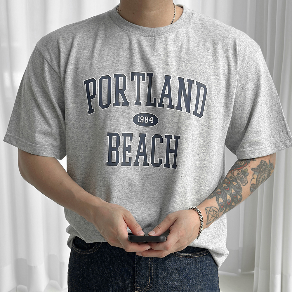 original] PORTLANDレタリング半袖Tシャツ | ファッション通販サイト NUGU