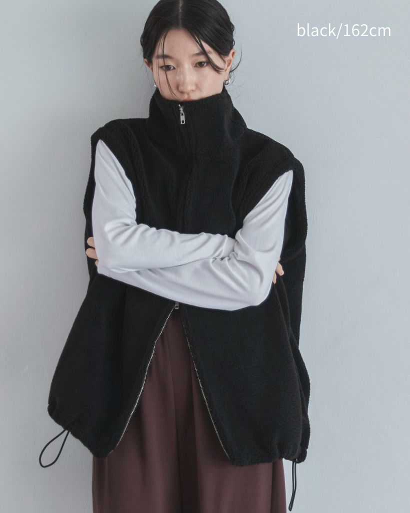 ダブルジップボアベスト | ファッション通販サイト NUGU