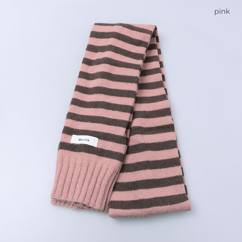 ボーダーニットマフラー | ファッション通販サイト NUGU