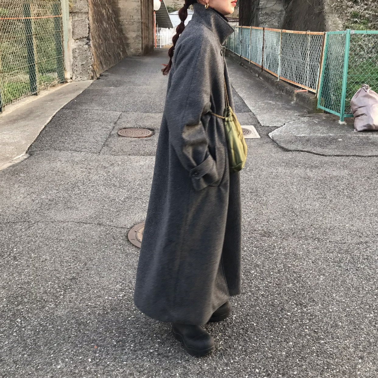 ハイネックロングコート | ファッション通販サイト NUGU