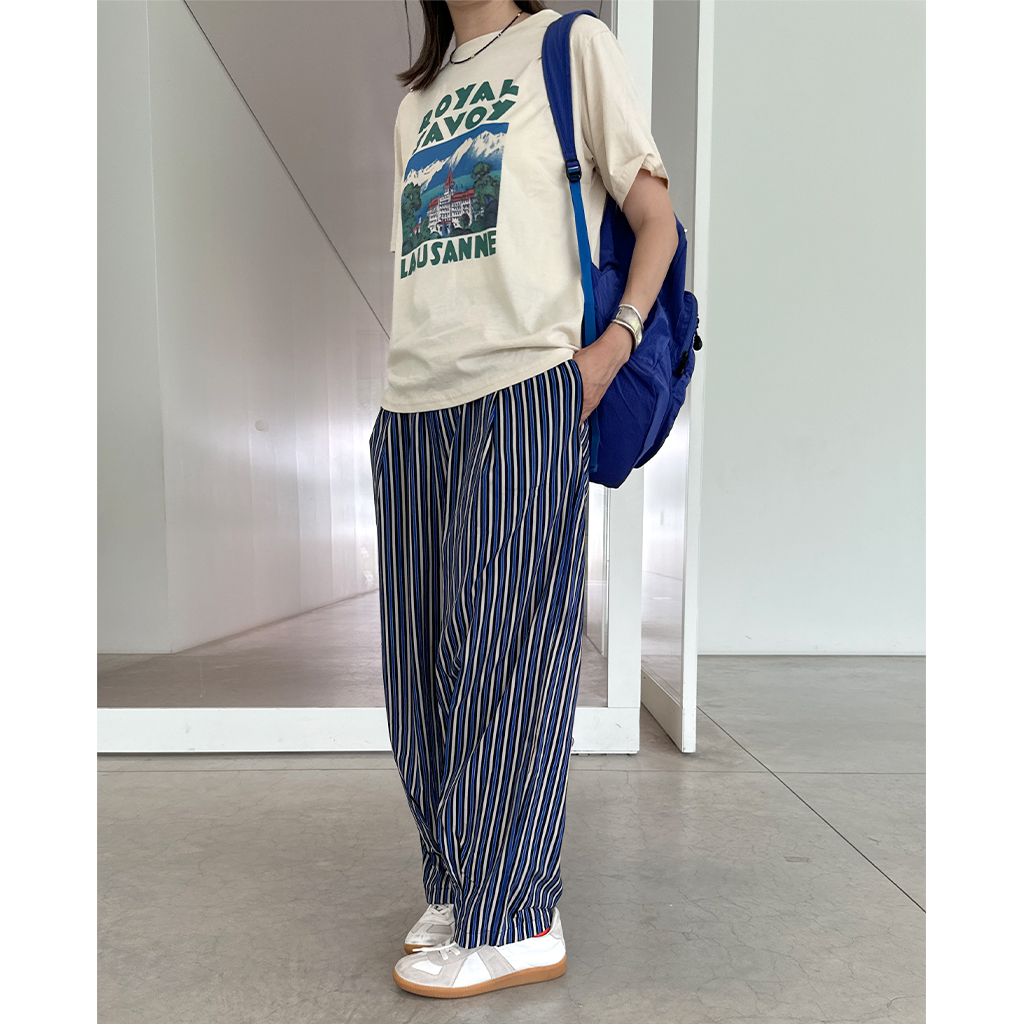 ワイドストライプパンツ | ファッション通販サイト NUGU