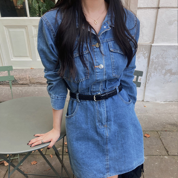 Rowingベルトデニムワンピース | ファッション通販サイト NUGU