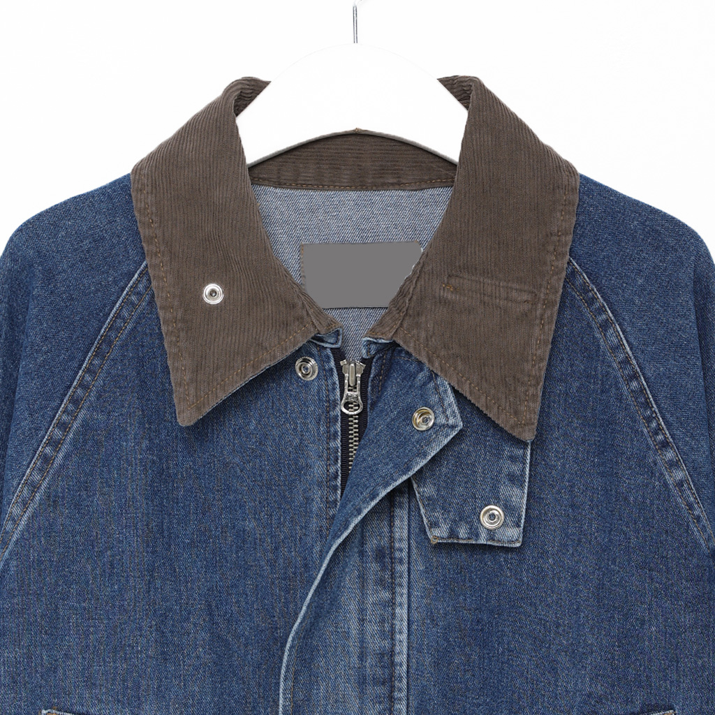 ユニセックス) ラグランワークデニムジャケット | ファッション通販