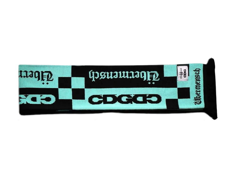 CDG CDG x G-DRAGON Checkered Stole mint G-DRAGON CHECKERED STOLE G