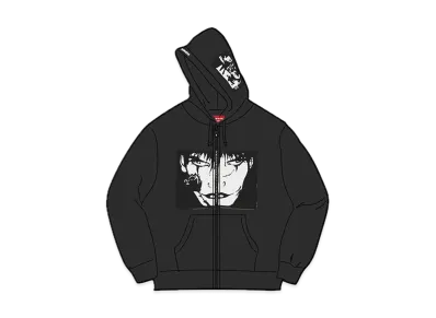 Supreme The Crow Zip Up Hooded Sweatshirt 