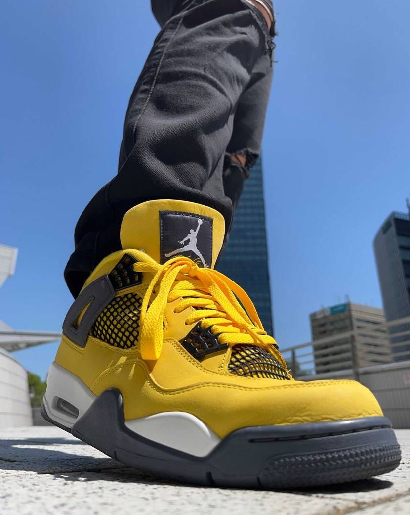 エアジョーダン 4 イエロー ハイカット ナイキ GS エアジョーダン4