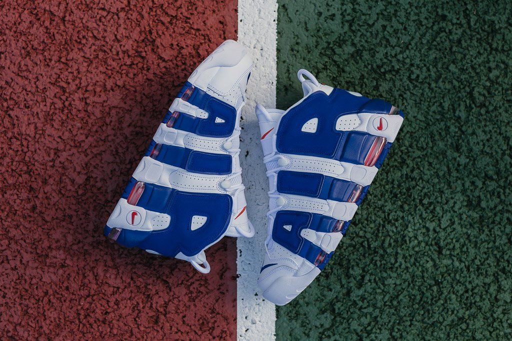 ナイキ エアモアアップテンポ ニックス メンズサイズ展開【9/23発売