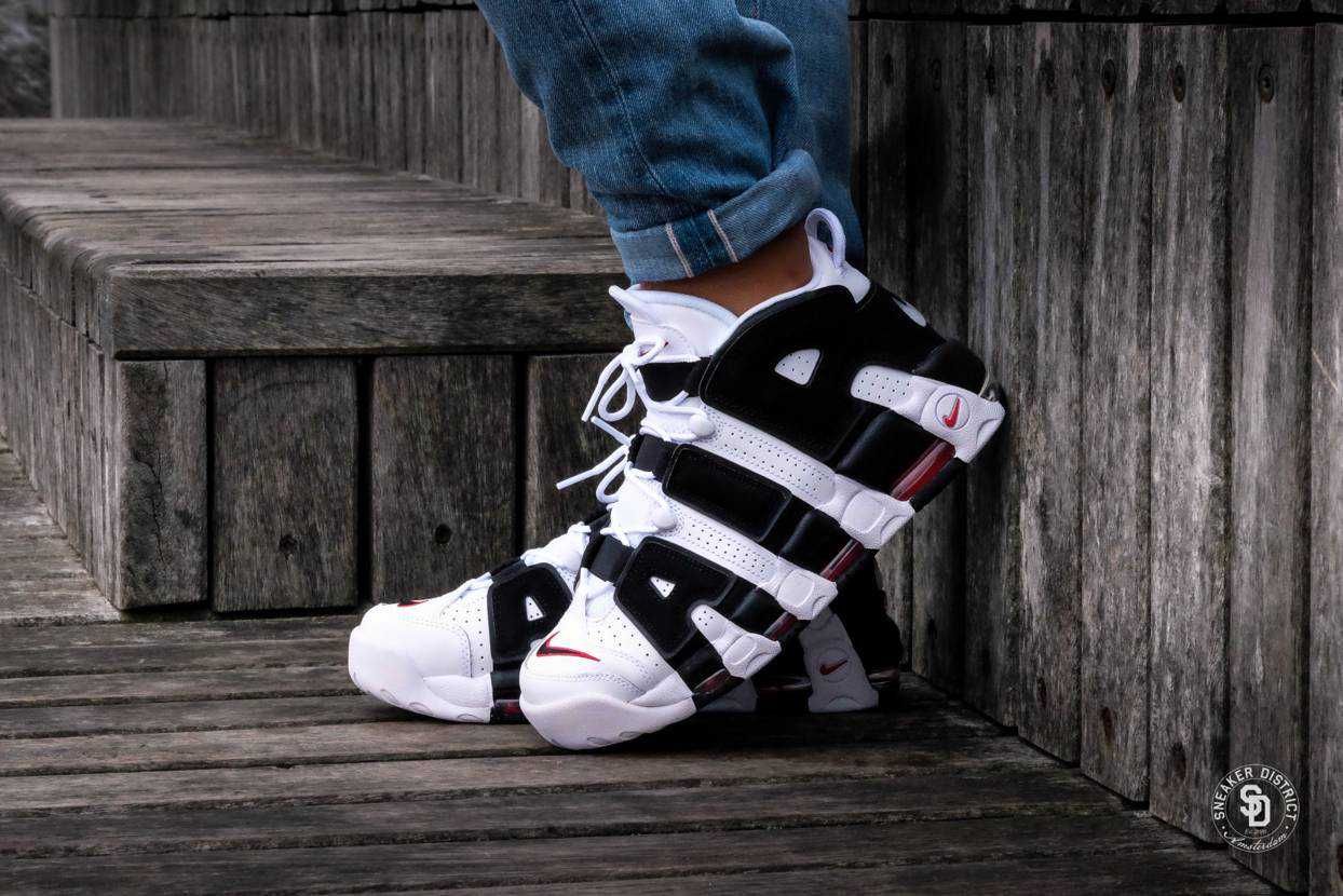 スニダンで取扱中】6/23復刻 NIKE AIR MORE UPTEMPO WHITE/BLACK