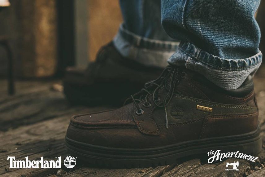 the Apartment × Timberland Heritage GTX Moc Toe Mid 