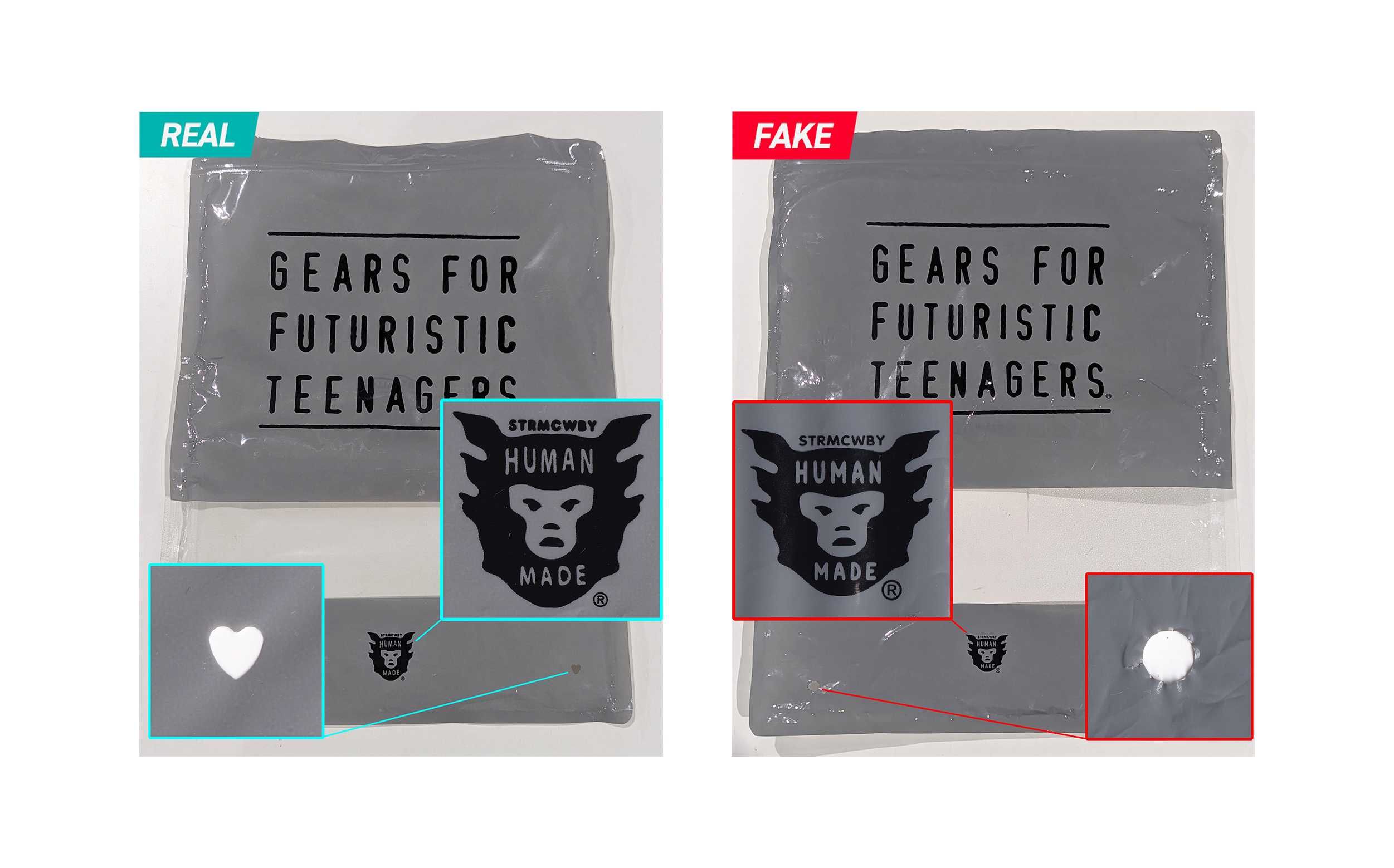 HUMAN MADE」の真贋鑑定ポイントとは？タグ、生地、保存袋本物と