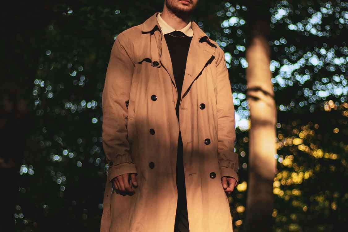 バーバリー ステンカラー コート ノバチェック ロング ベージュ ウール