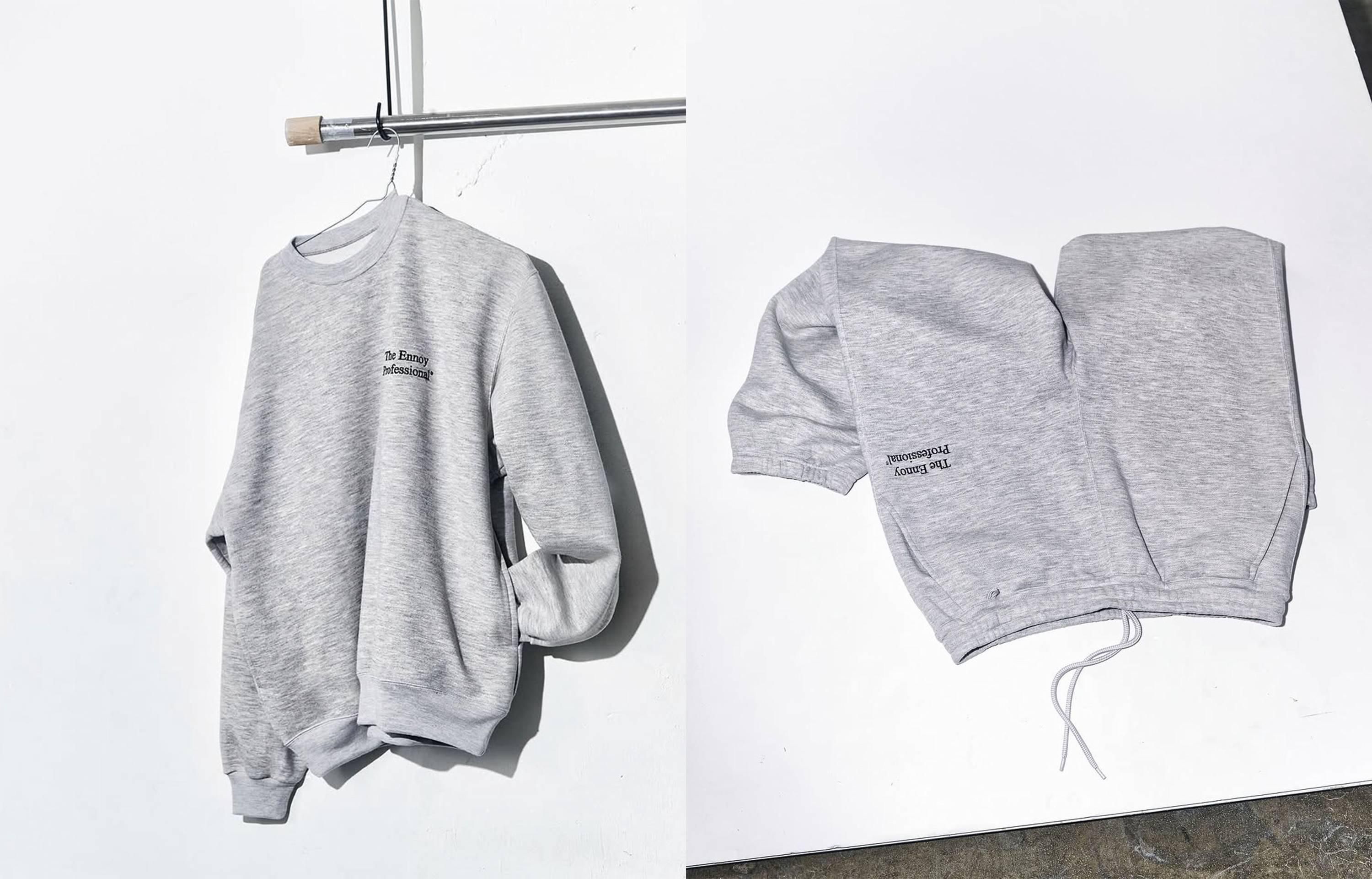3/28発売｜ENNOY Professional Crew Sweat Set Up｜抽選/販売/定価情報