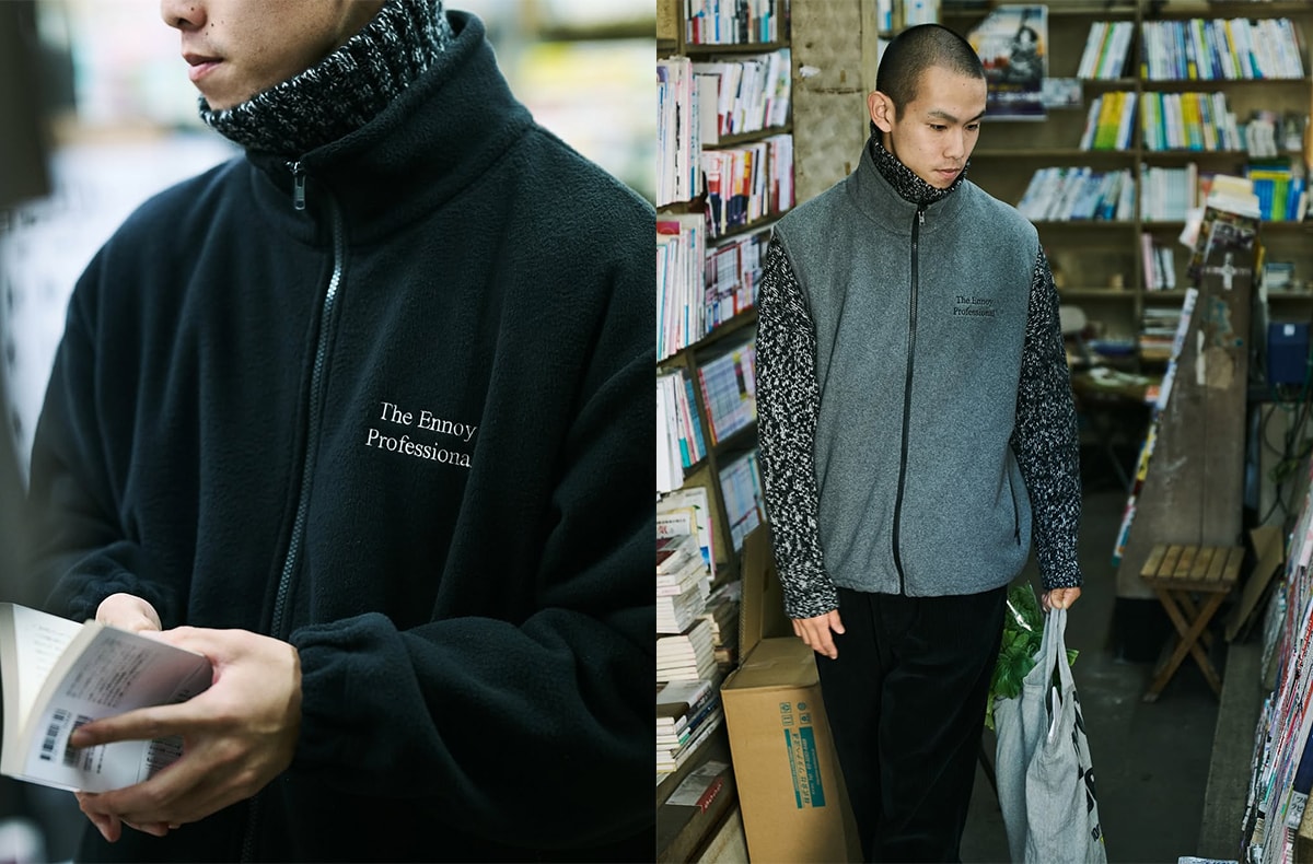 ENNOYの新作フリースベスト&ジャケットが各3カラーで抽選開始