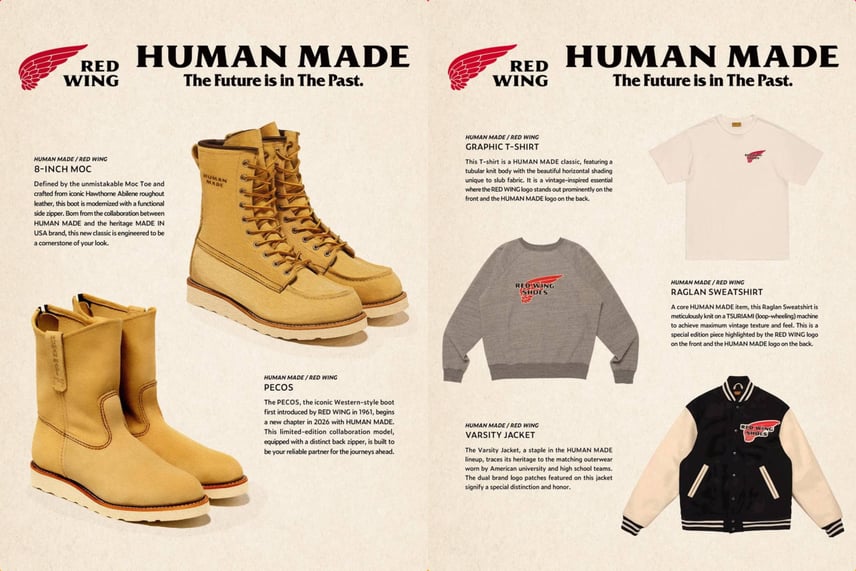 HUMAN MADE x RED WING 8inch Moc 