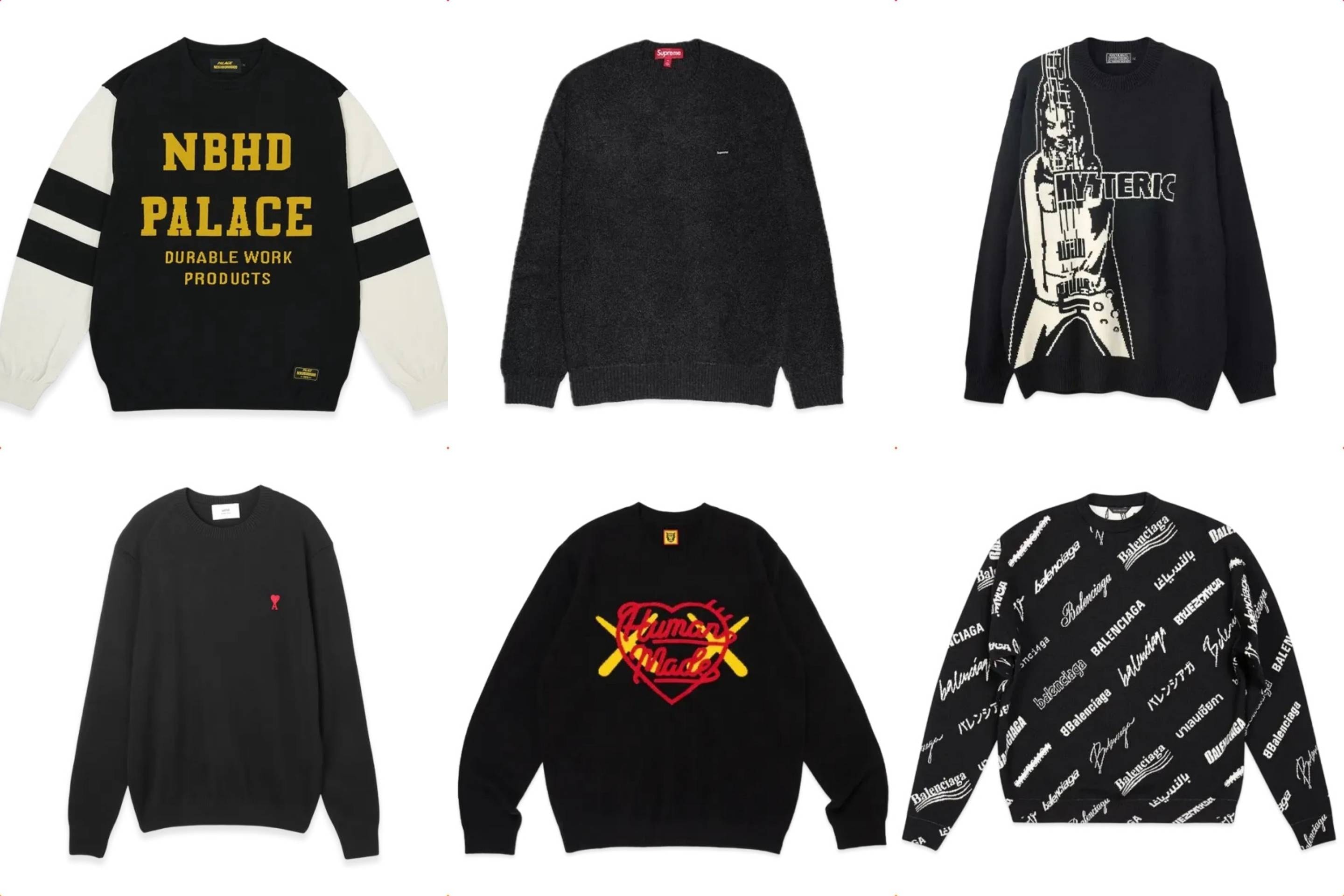 SupremeやHYS、AMI PARISなど「今、手に入れるべき」黒ニットを予算別