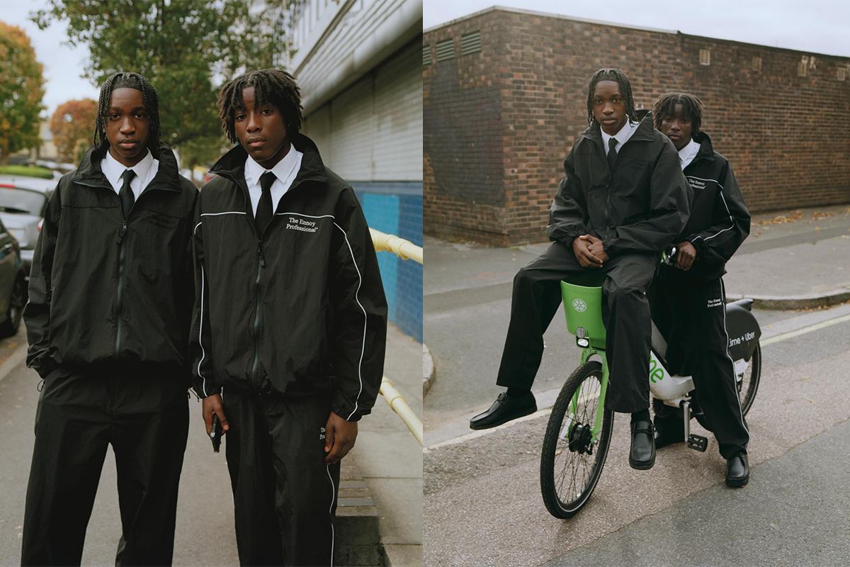 ENNOY最新アイテム「PIPING NYLON TRACK SUIT」の抽選がスタート