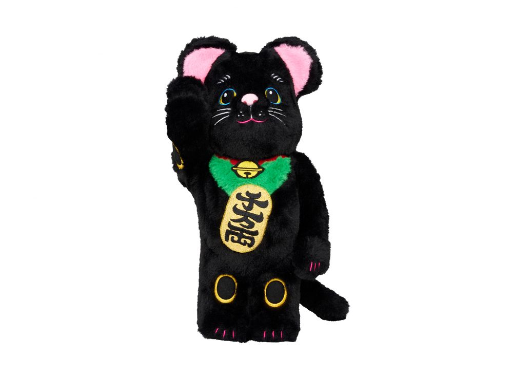 メディコムトイ ベアブリック 招き猫 着ぐるみ 黒 400％の新品/中古