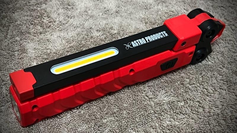 ASTRO PRODUCTS COB&SMD充電式ワークライト レッド&ブラック WL885