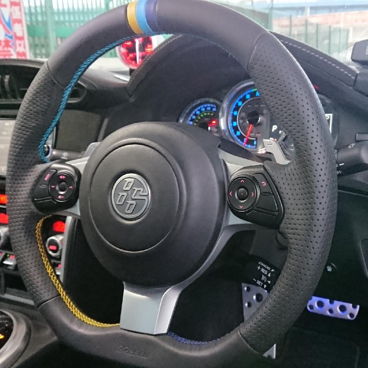 TRUST GReddy ステアリング オールレザー 3色ステッチ ZN6/ZC6後期 の