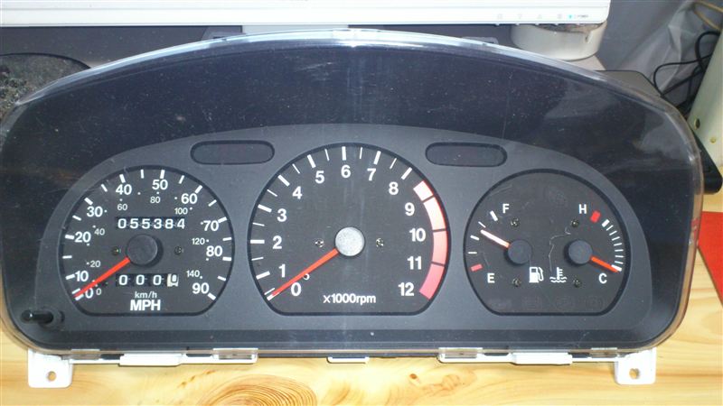 スズキ カプチーノMT車 メーター類 Km/h x1000rpm L表示 スズキ