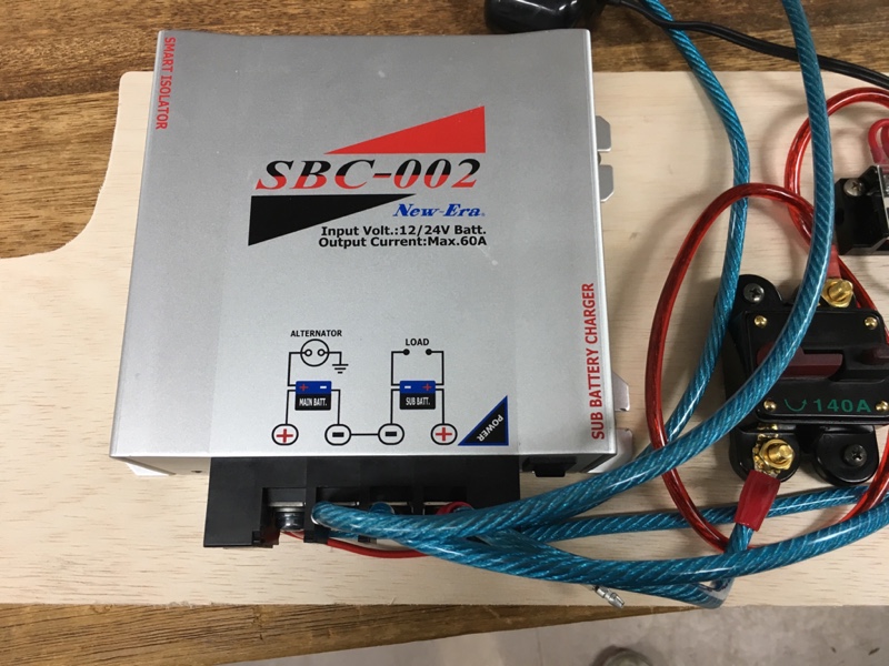 2個セットSBC-002 電装品 12V/24V 最大60A アイソレーター 走行充電器