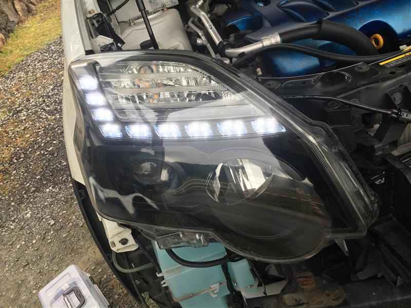 日産(純正) ヘッドライトユニット ポジション部DRL化 のパーツレビュー