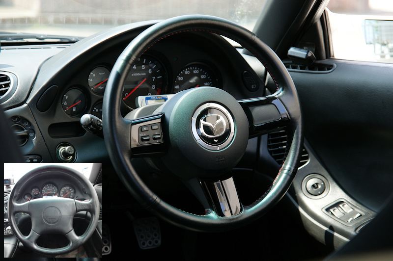 マツダ純正 RX-8 ステアリング type RS のパーツレビュー | RX-7