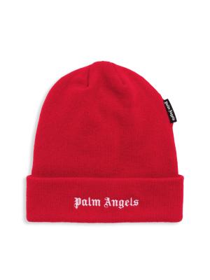 Palm Angels Embroidered Logo Beanie on SALE | Saks OFF 5TH