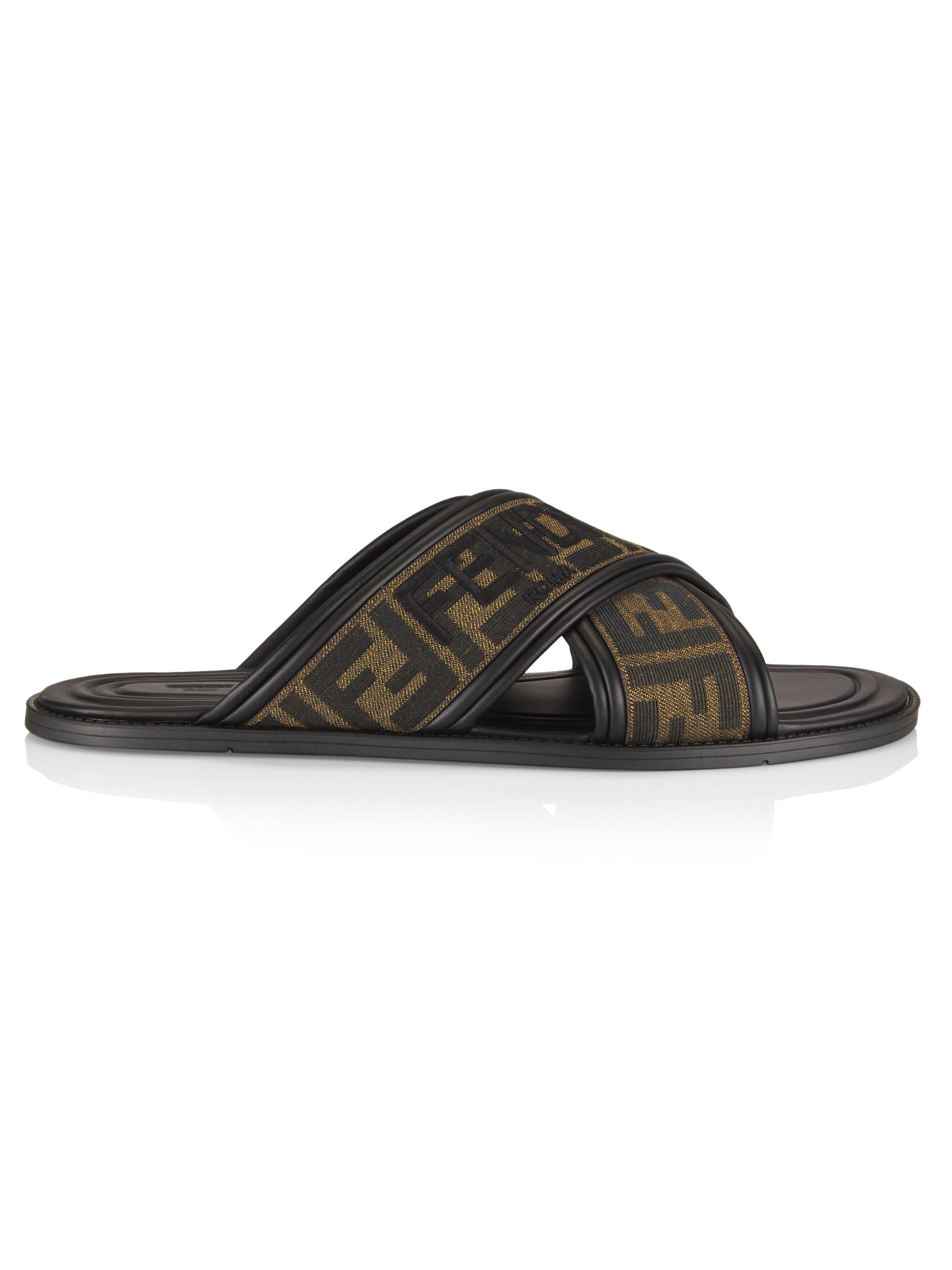 Fendi Fendi Feel Logo Sandals | Saks Fifth Avenue