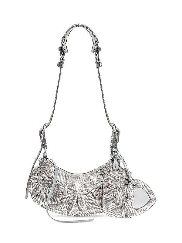 Balenciaga Le Cagole XS Shoulder Bag With Rhinestones | Saks Fifth