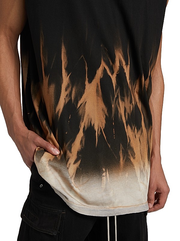 DRKSHDW by Rick Owens Tarp Tie-Dye Cotton Sleeveless T-Shirt