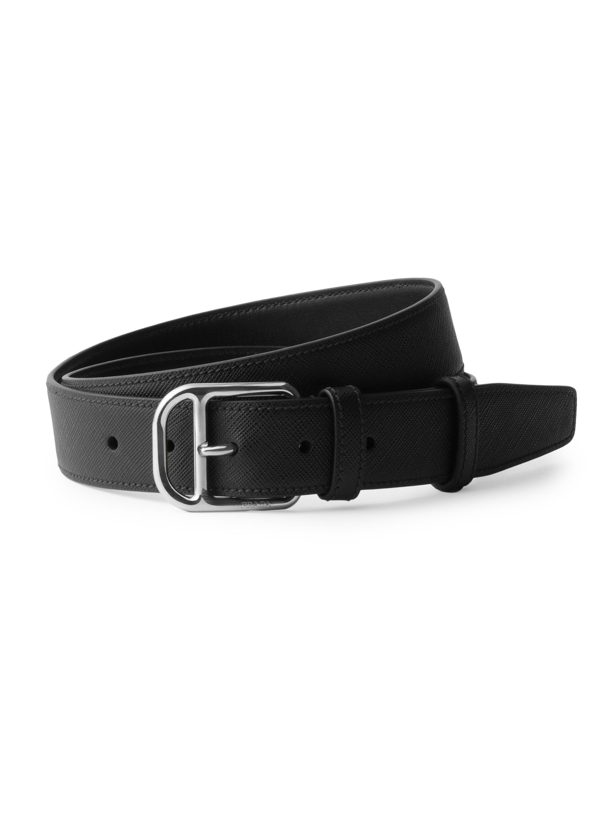 Prada Antiqued Leather Belt | Saks Fifth Avenue