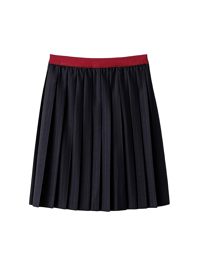 Miu Miu Pleated Pinstripe Midi Skirt | Saks Fifth Avenue
