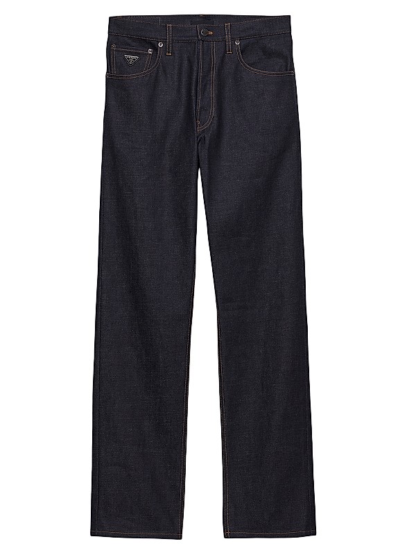 Prada Regular Raw Denim Jeans | Saks Fifth Avenue