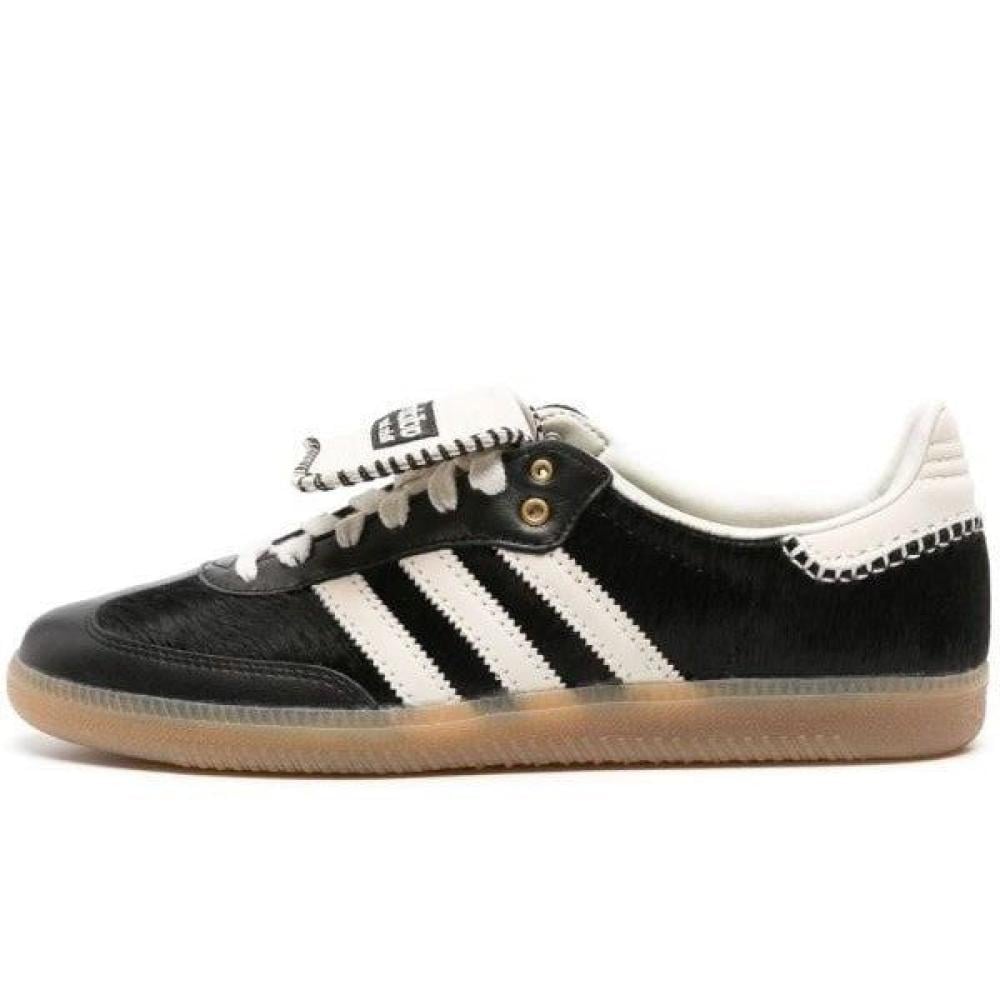 Adidas Samba leather sneakers, black and white line - E-SEVEN STORE
