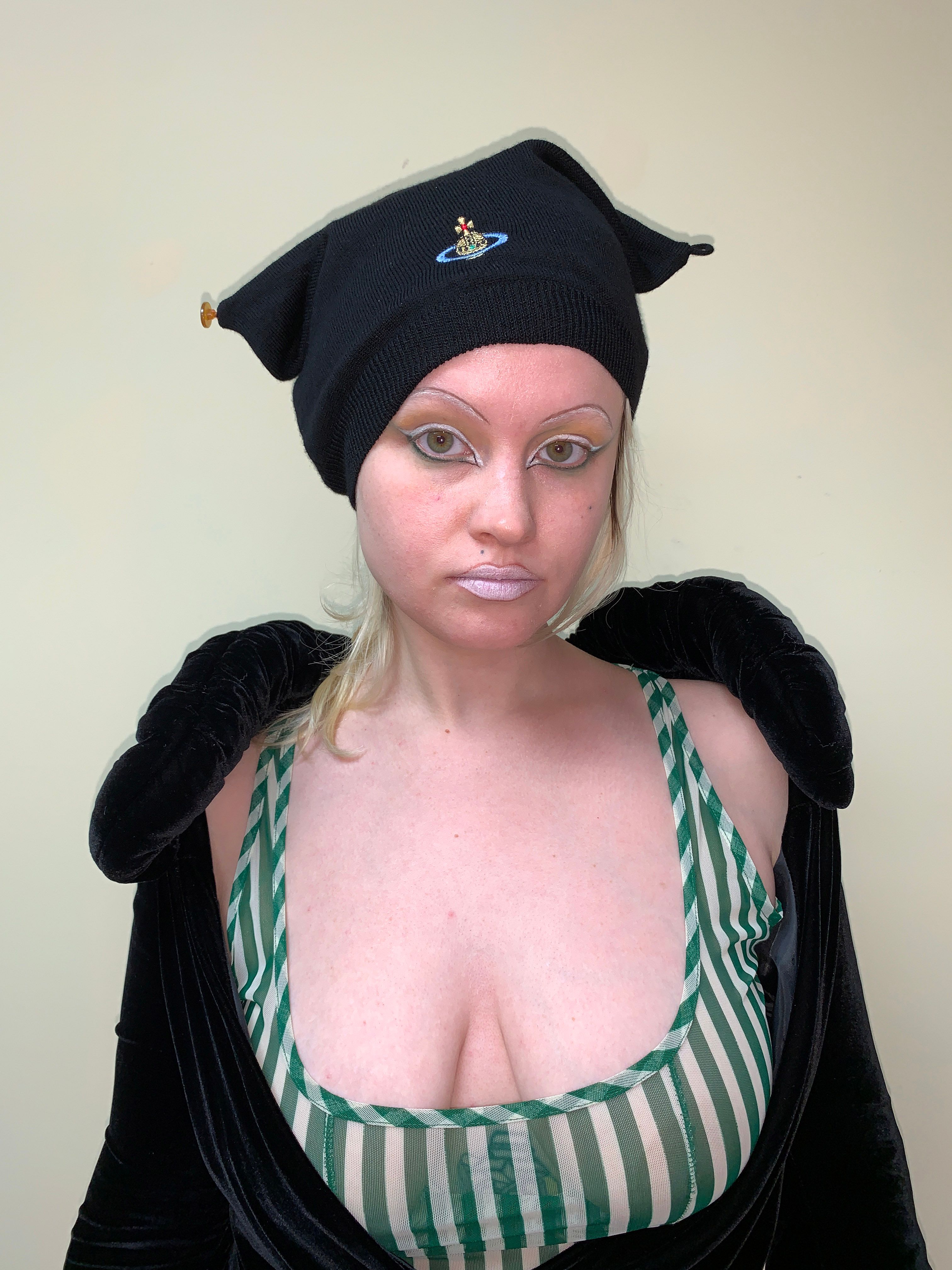 Vivienne Westwood 90s Knit Orb Cap with Button