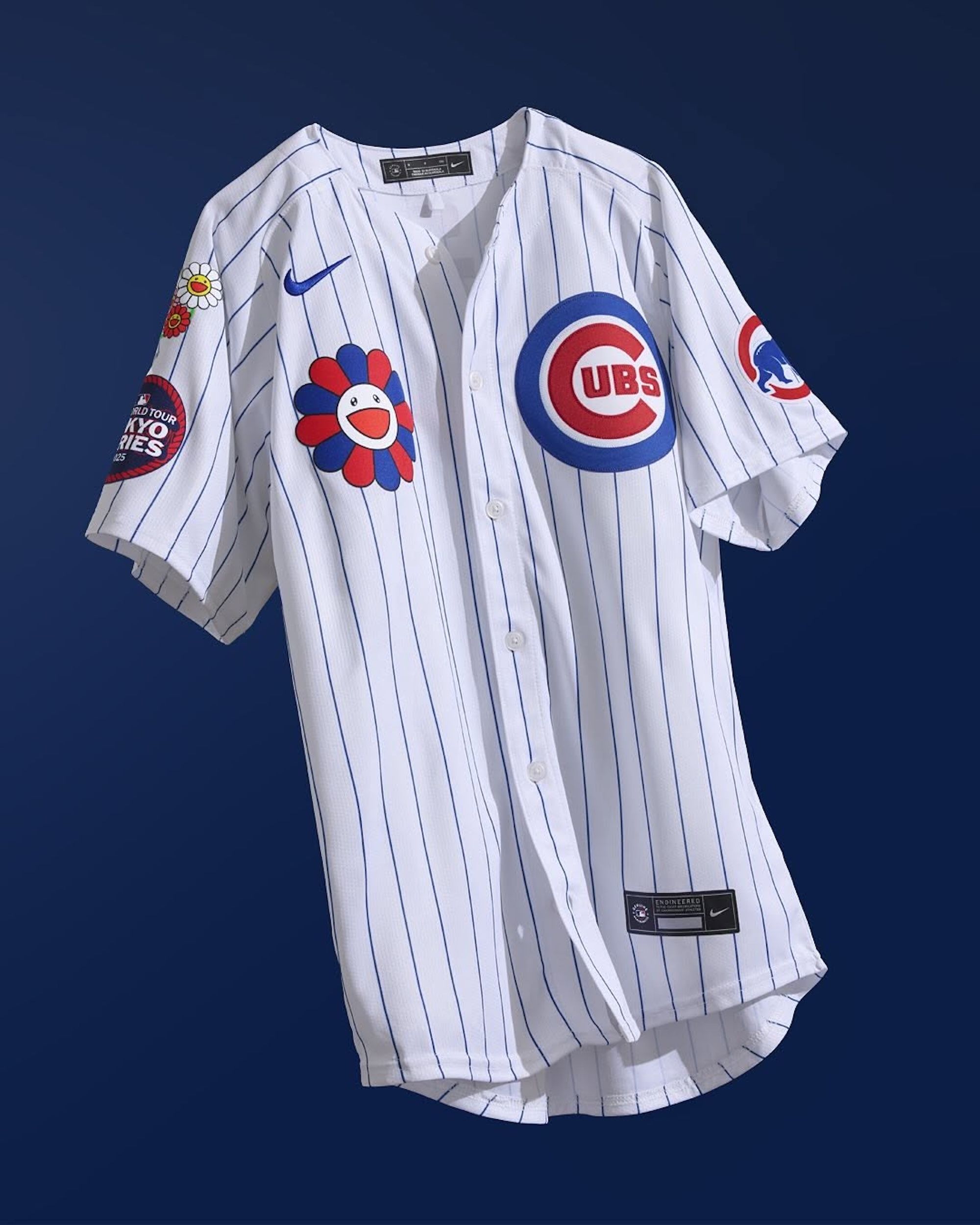 Takashi Murakami's Iconic Flowers Adorn Dodgers and Cubs Uniforms