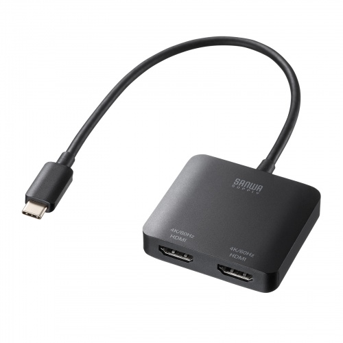 AD-ALCMST2HD2【USB Type C-HDMI変換アダプタ（2ポート/4K対応）】Type