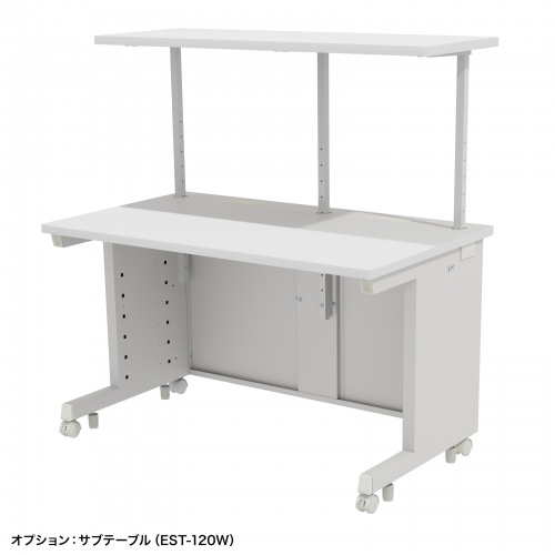 送料込み】サンワサプライ オフィスデスク 幅120cm 引き出し付き