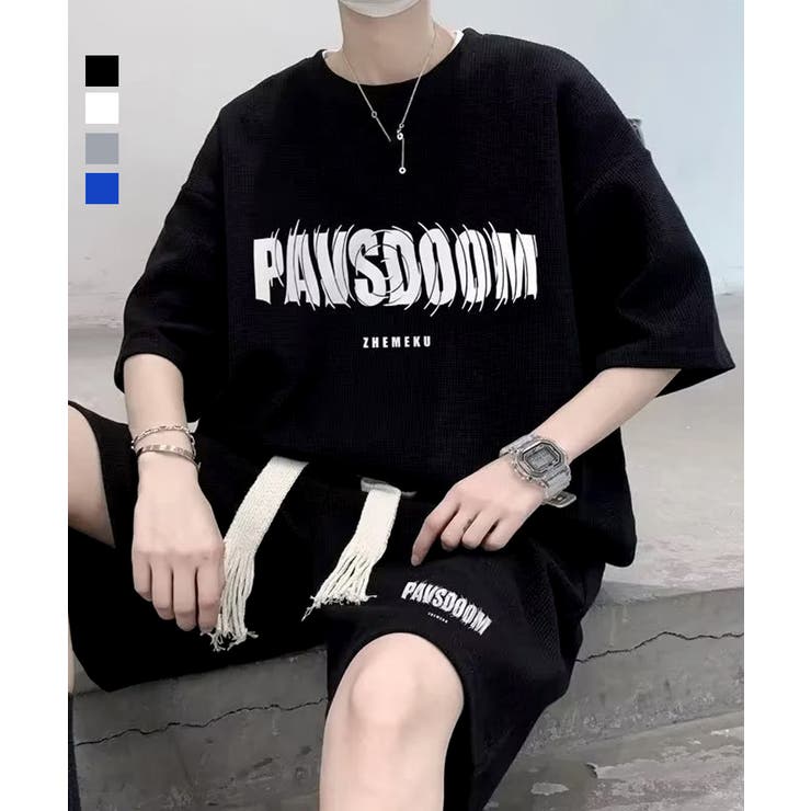 半袖Tシャツ ハーフパンツ セットアップ[品番：II000011776]｜AsaAura