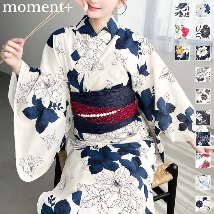 浴衣3点セット（ゆかた・帯2本）、その他3のみ2点セット[品番