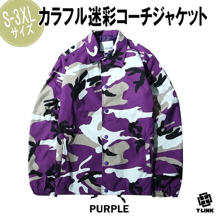 コーチジャケット 迷彩 バイク[品番：TLKM0001613]｜T-LINK（ティー