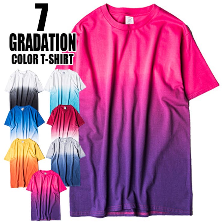 ストリート グラデーション Tシャツ[品番：TLKM0001725]｜T-LINK