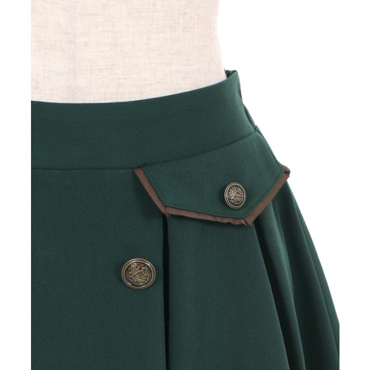 薔薇×額縁刺繍ミドルスカート[品番：IGAW0001056]｜axes femme