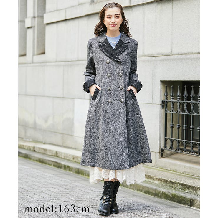 ダブルブレストテーラーコート[品番：IGAW0002507]｜axes femme