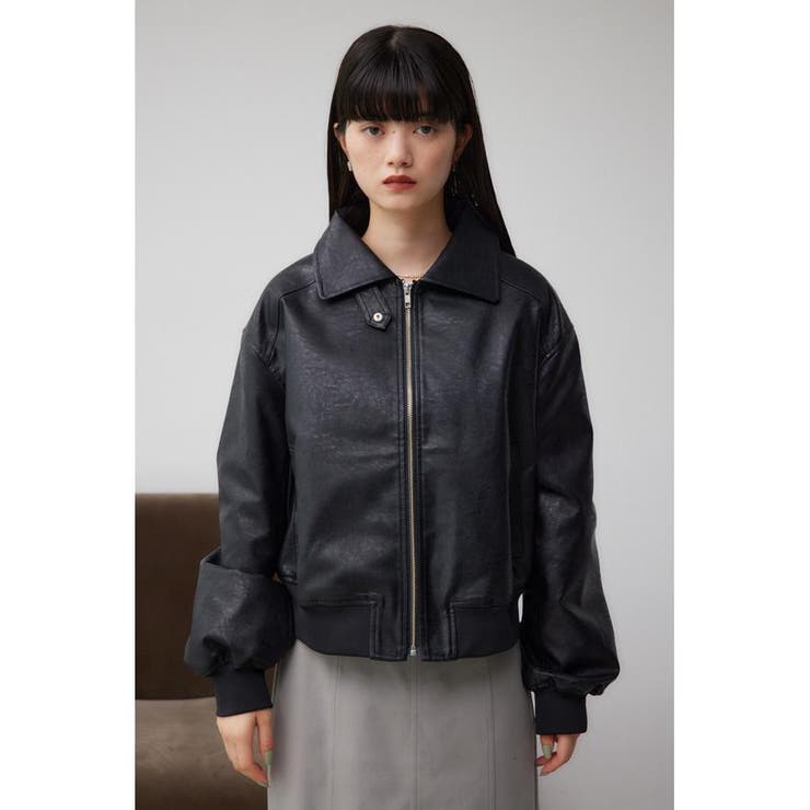 フェイクレザージャケット[品番：AZLW0022659]｜AZUL BY MOUSSY