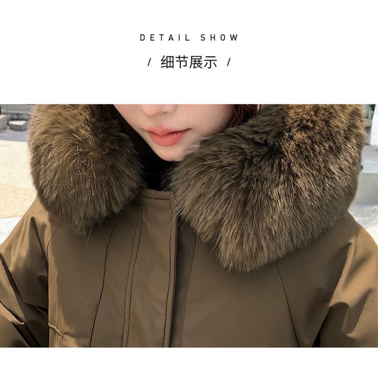 モッズコート フード付きアウター 中綿コート[品番：AKIW0004569]｜And