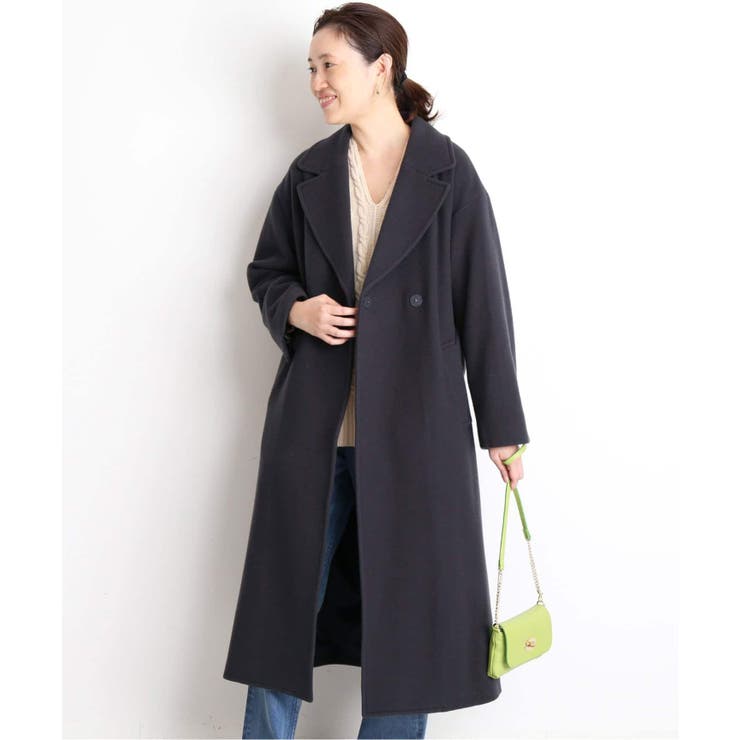 SLOBE IENA スローブイエナ】SUPER100ビックラペルコート◇[品番