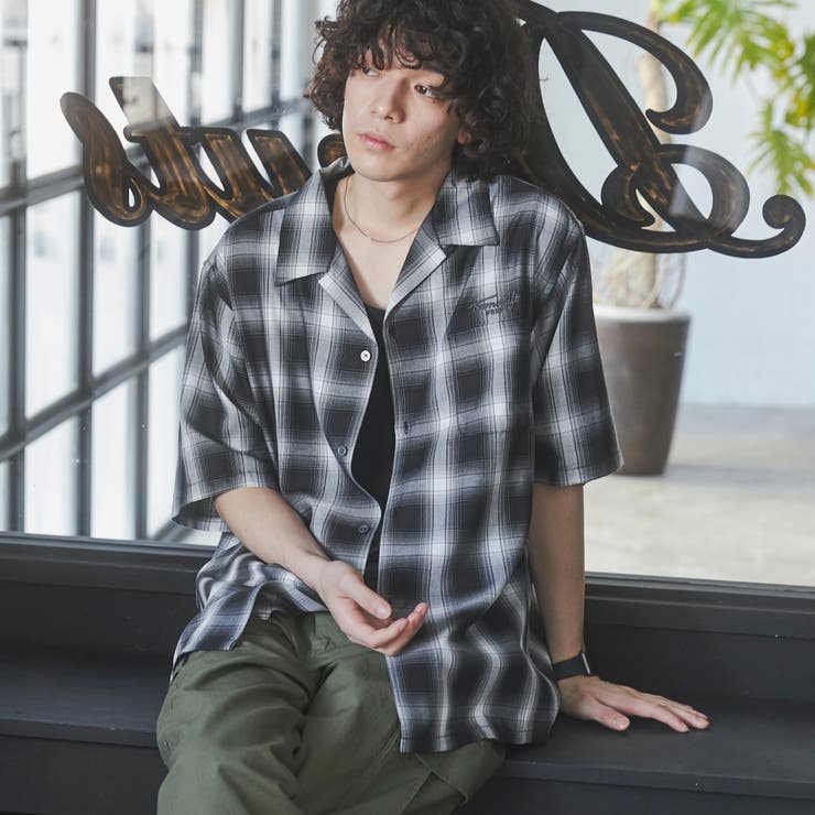 TOWNCRAFT（タウンクラフト）別注オンブレチェックショートスリーブ