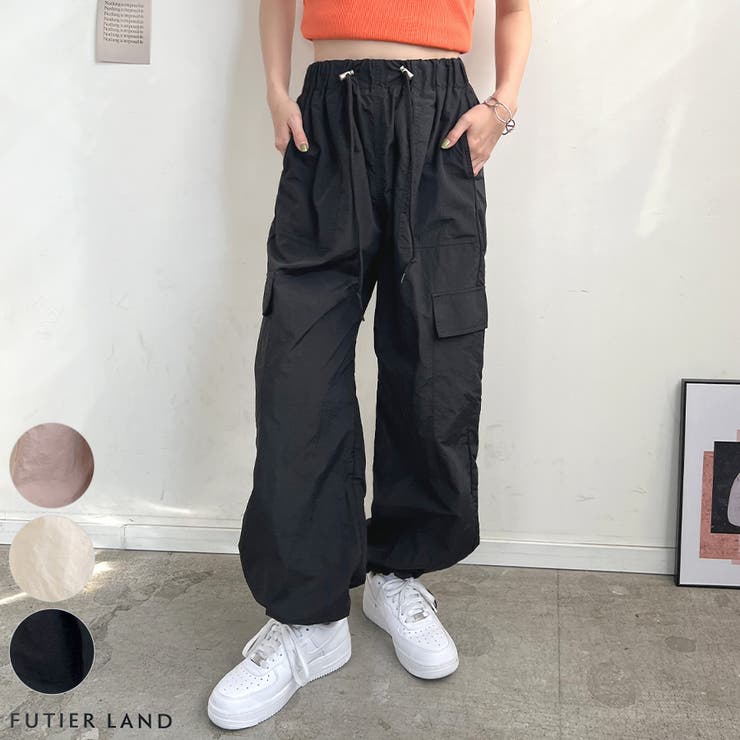 カーゴパンツ ナイロン ワイドパンツ[品番：FI000008166]｜futier land